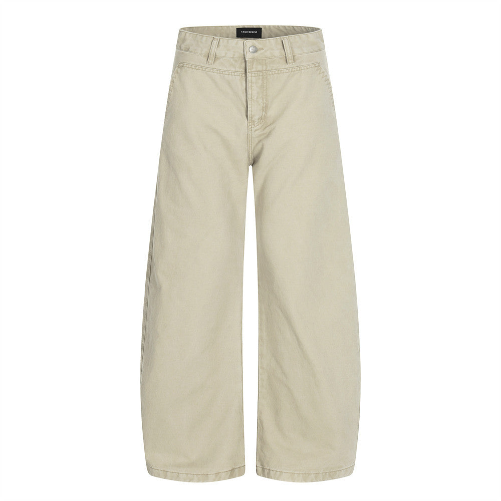 Loose-Fit Jeans in Schwarz & Grau-Braun