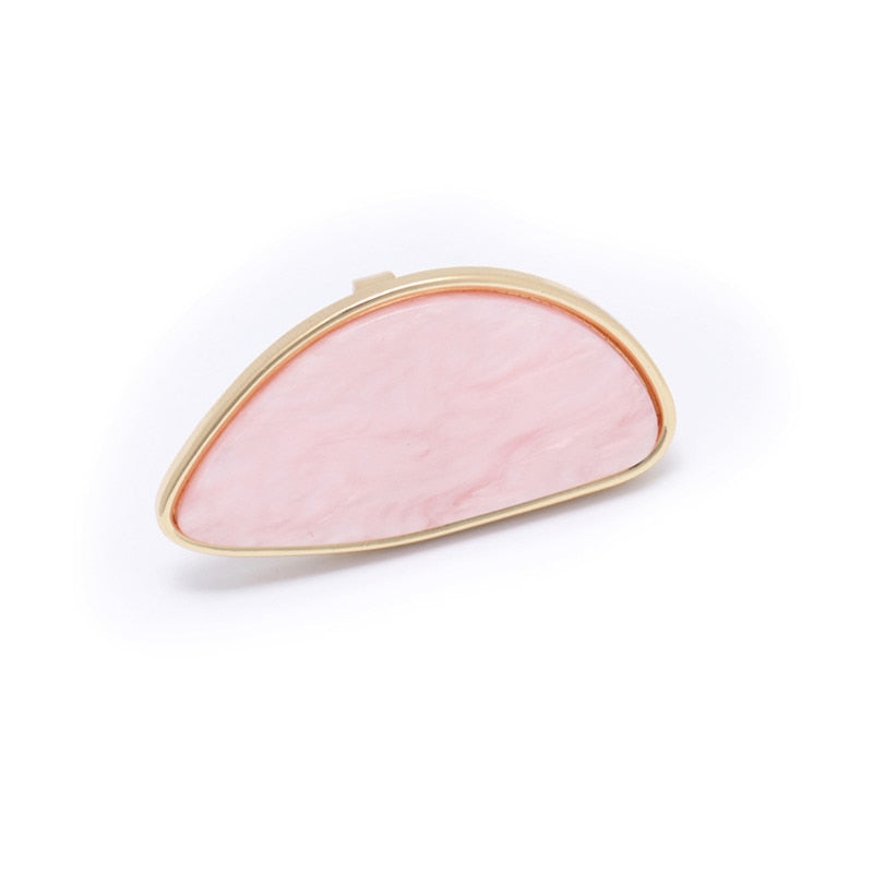 Verstellbarer Acryl Ring mit geometrischem Acetat Design
