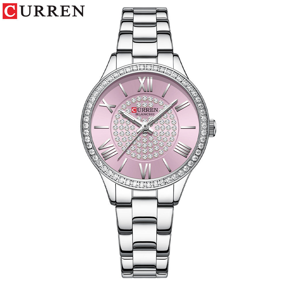 Damen-Armbanduhr in Roségold – Klassisches Design