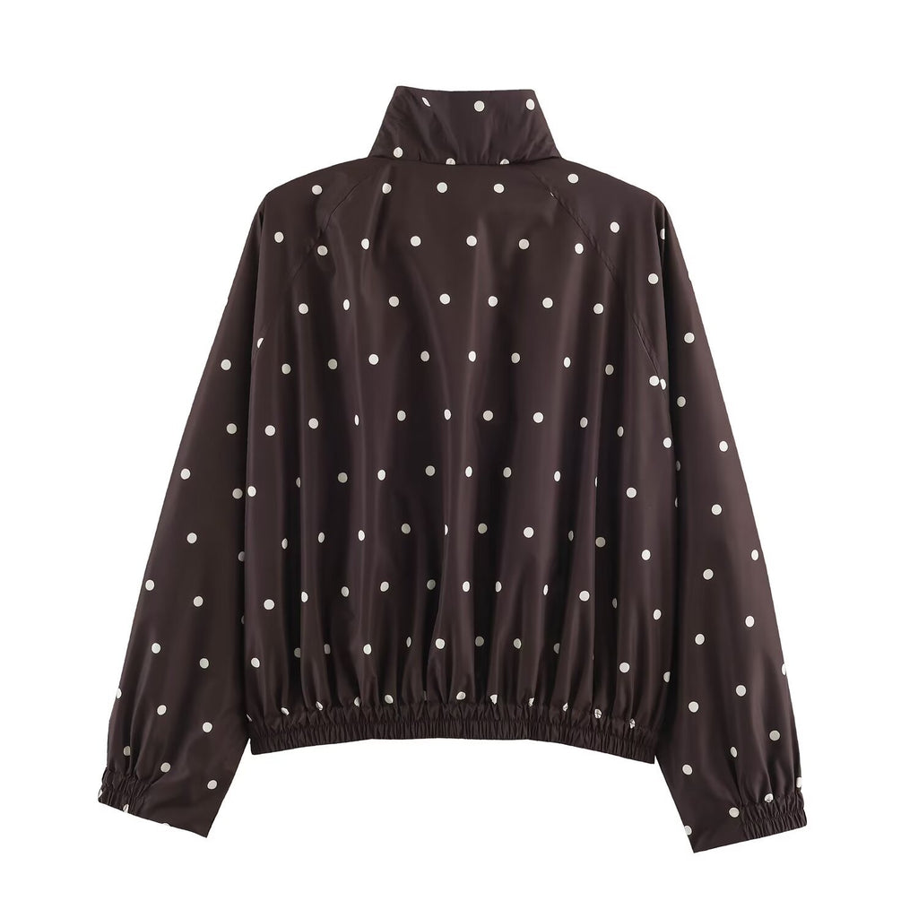 Damen Jacke mit Polka-Dot-Muster