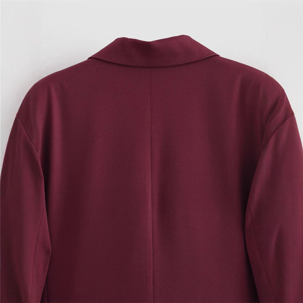 Eleganter Damen Zweireiher-Blazer mit Reverskragen – Lässiger Chic