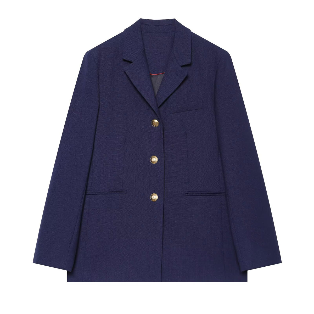 Damen Hosenanzug Set – Eleganter Blazer mit Hose & Goldknöpfen