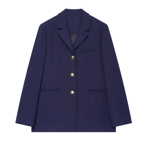 Damen Hosenanzug Set – Eleganter Blazer mit Hose & Goldknöpfen