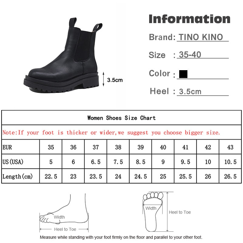Damen Stiefeletten mit dickem Absatz und Plateau