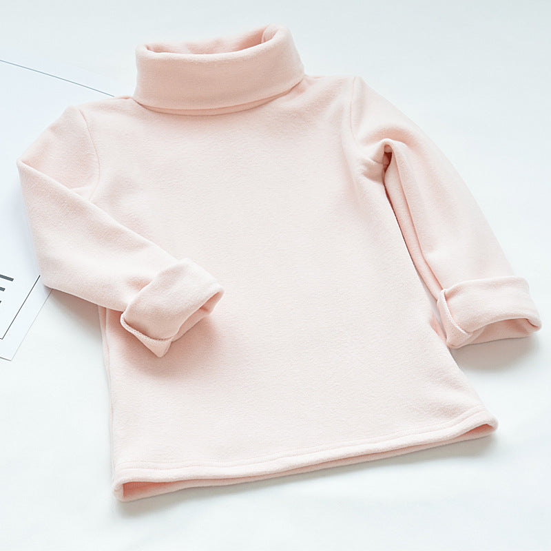 Girls'Langarm  T-Shirt mit Stehkragen – Herbst