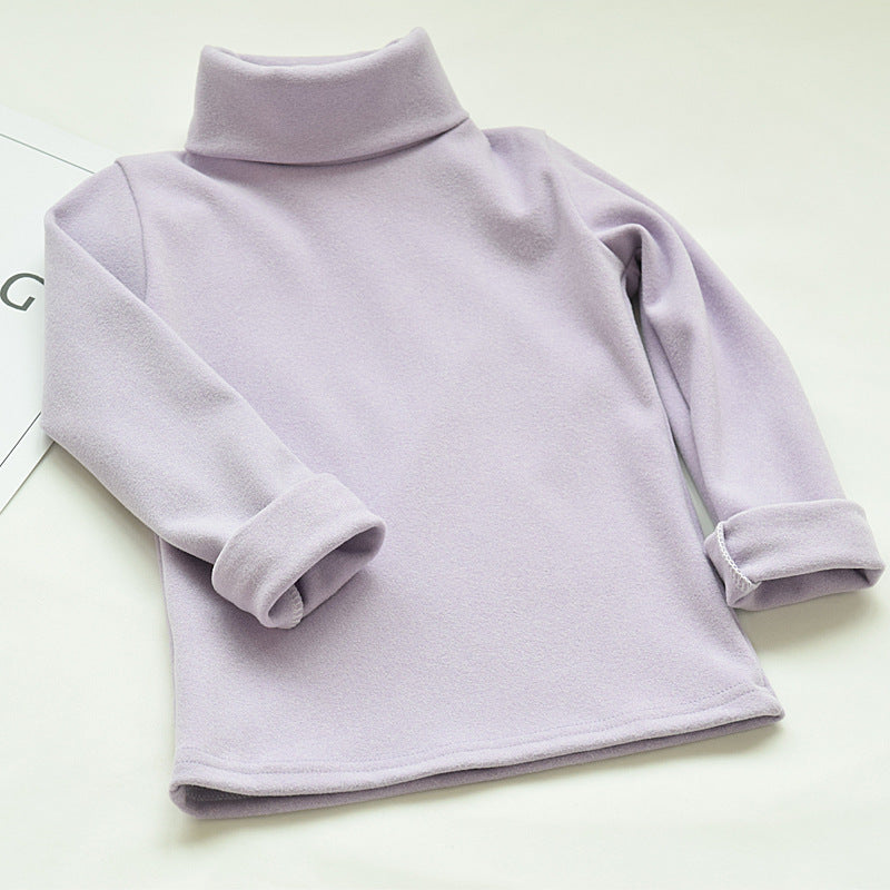 Girls'Langarm  T-Shirt mit Stehkragen – Herbst