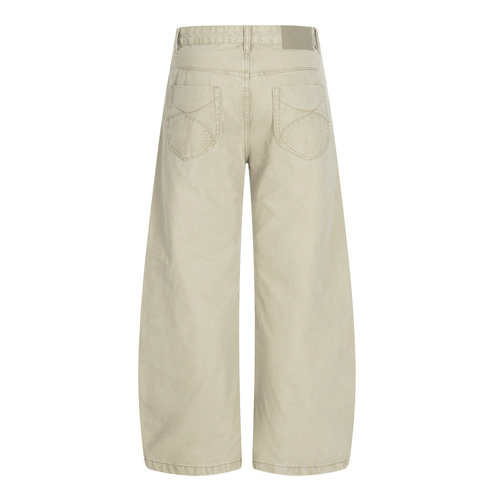 Loose-Fit Jeans in Schwarz & Grau-Braun