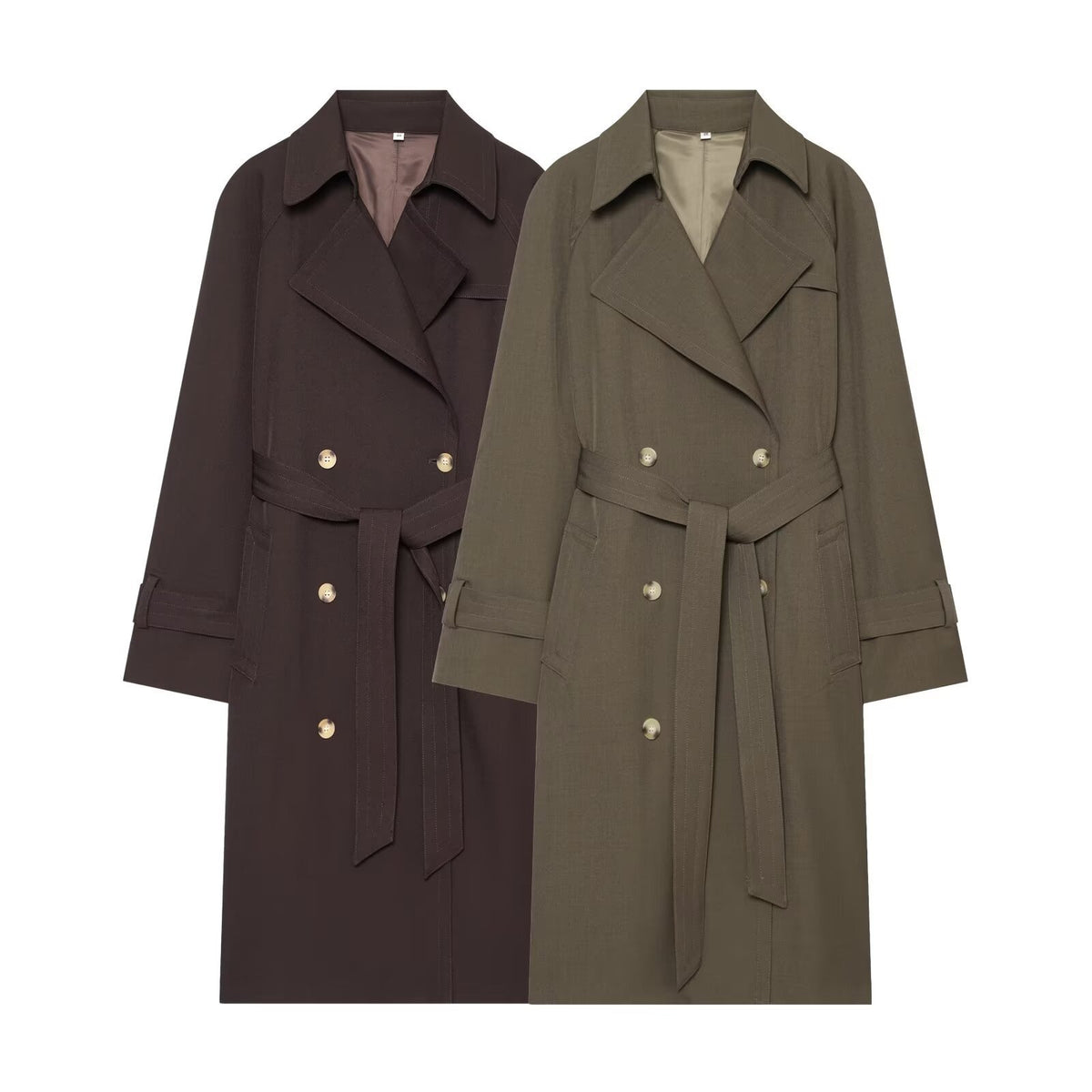 Damen Trenchcoat mit Reverskragen –Moderner Streetstyle