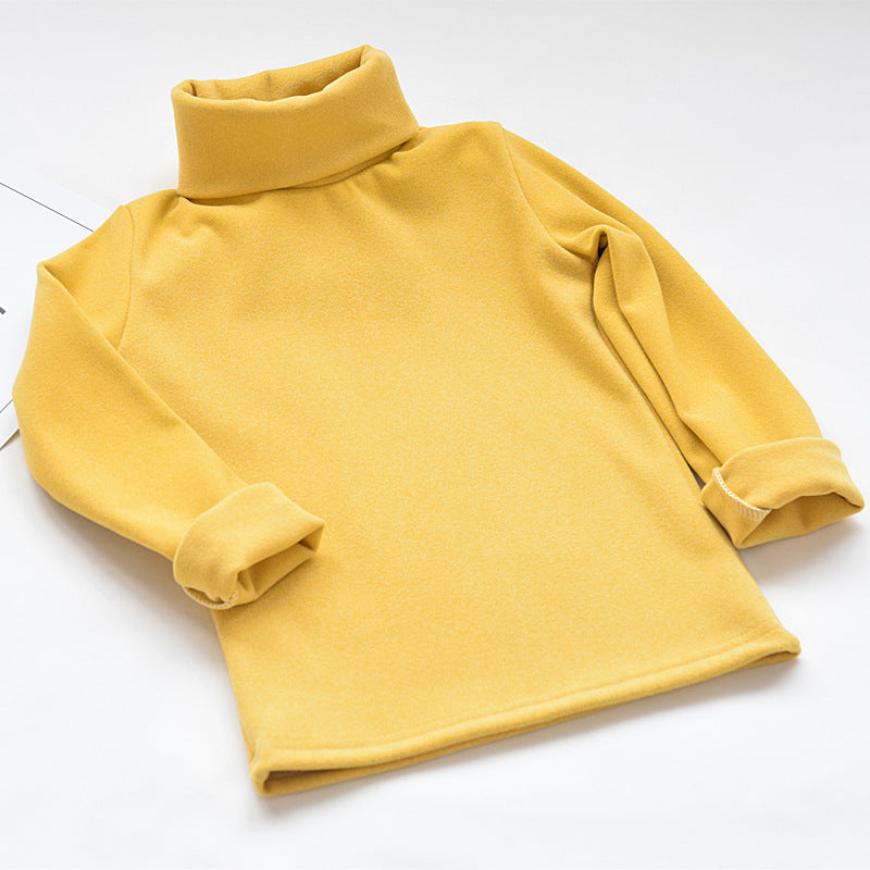 Girls'Langarm  T-Shirt mit Stehkragen – Herbst