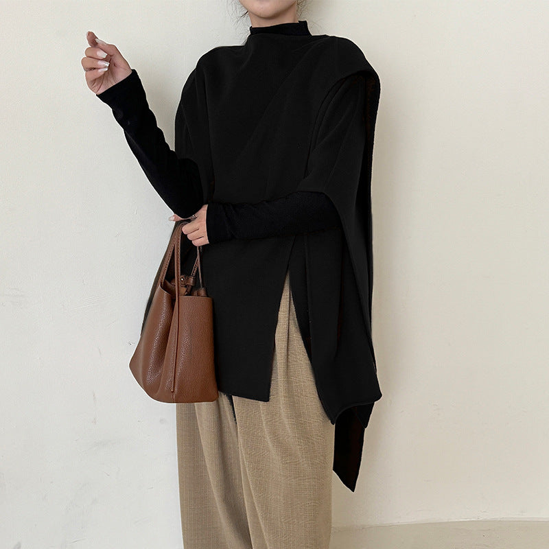 Wool Cape – Eleganter Damen-Wollmantel