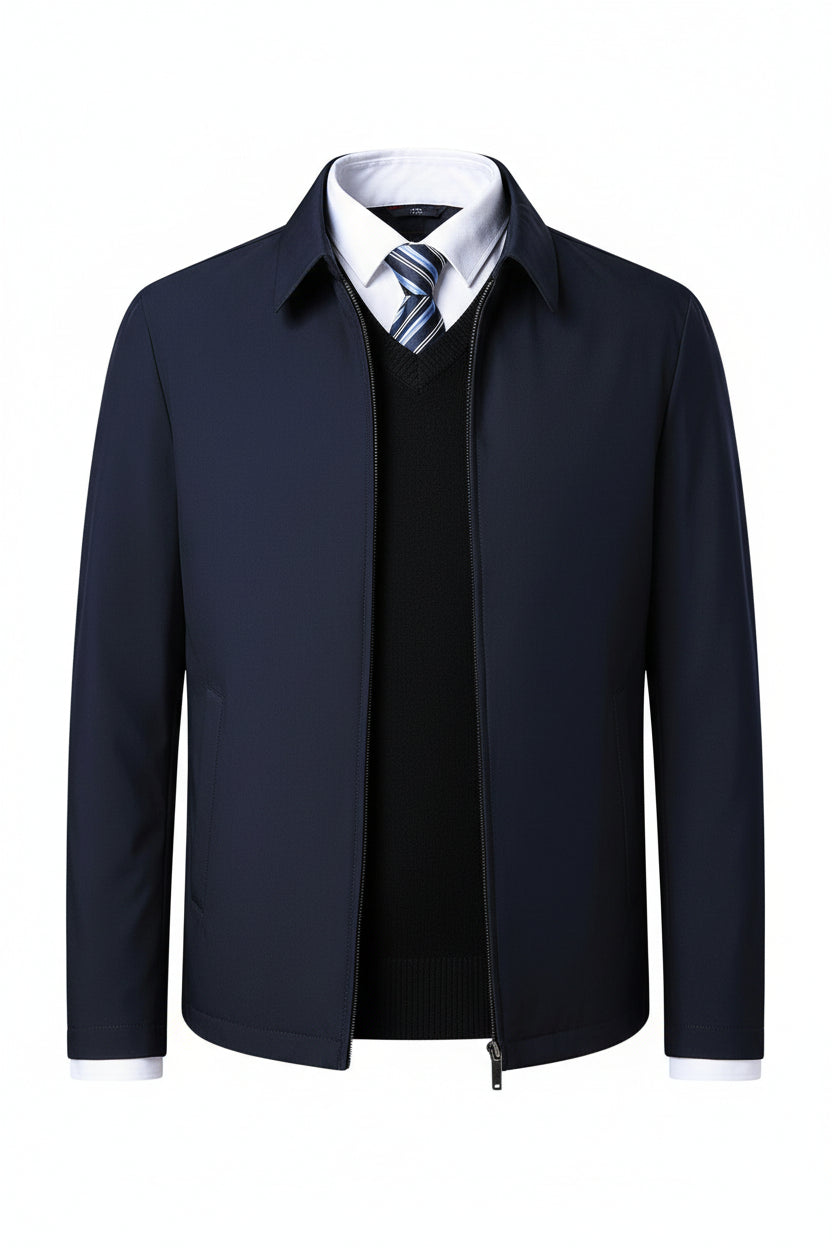 Herren Übergangsjacke mit Stehkragen – Klassischer Look