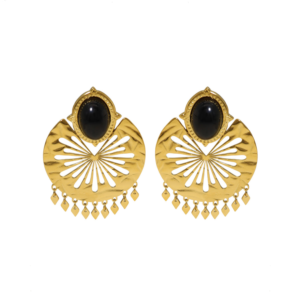 Elegante Damen-Ohrringe in Gold – Statement-Design
