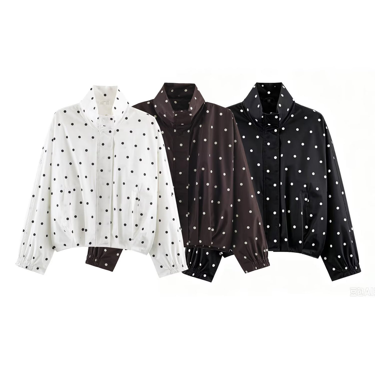 Damen Jacke mit Polka-Dot-Muster