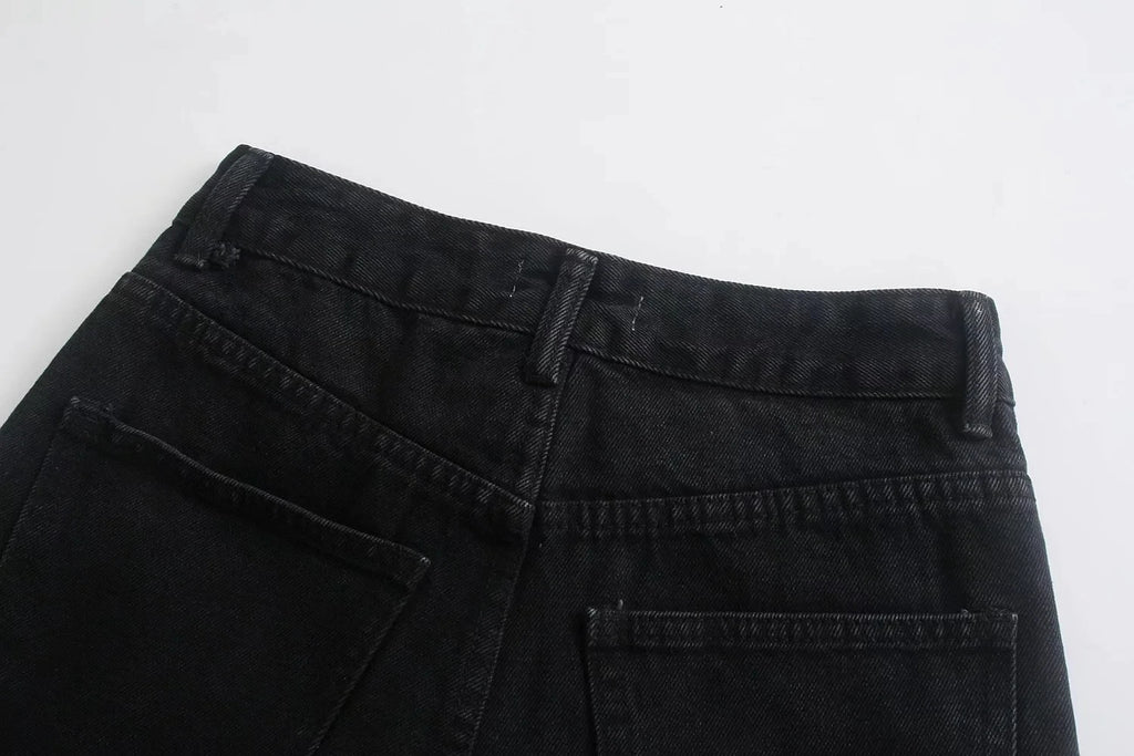 Damen Wide-Leg-Hose in Schwarz – High-Waist mit elegantem Look