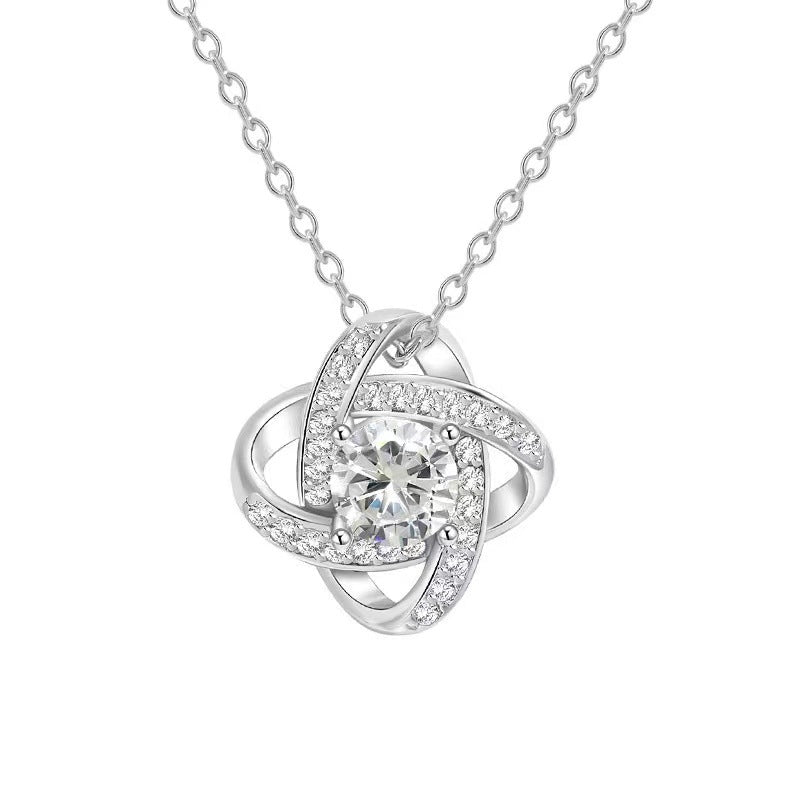 Elegante Zirkon-Halskette mit Herz-Anhänger – Verstellbarer Damenschmuck