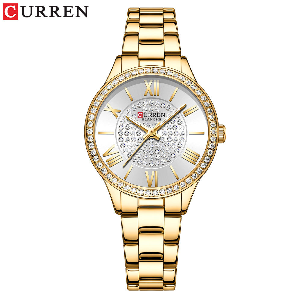 Damen-Armbanduhr in Roségold – Klassisches Design