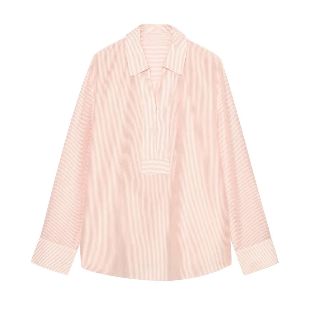 Damen Bluse mit Polokragen – Langarmbluse