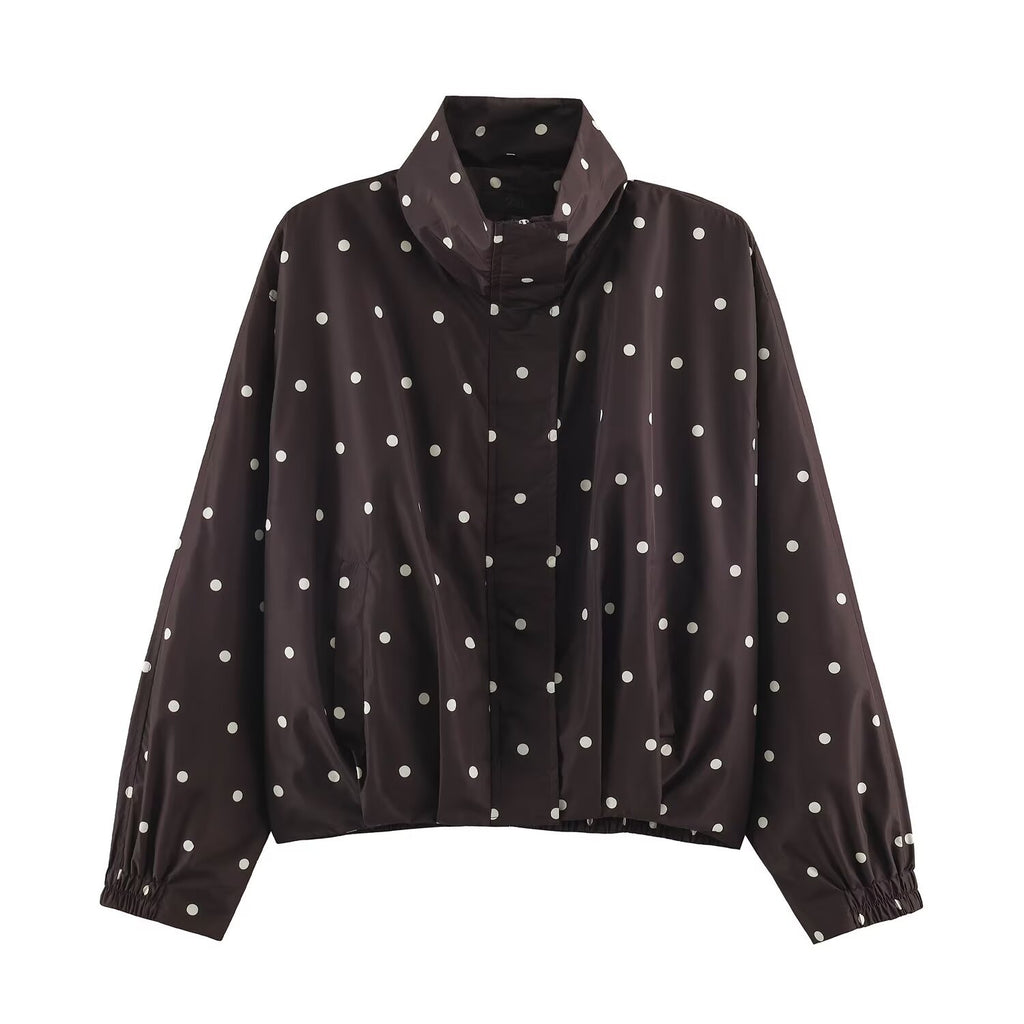 Damen Jacke mit Polka-Dot-Muster
