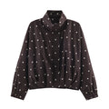 Damen Jacke mit Polka-Dot-Muster