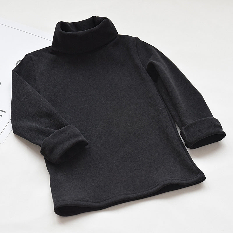 Girls'Langarm  T-Shirt mit Stehkragen – Herbst