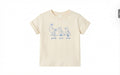 Beiges Kinder T-Shirt mit Enten-Print – Kurzarm Baumwollshirt