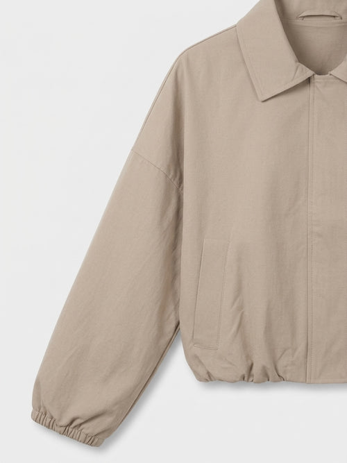 Beige Blousonjacke