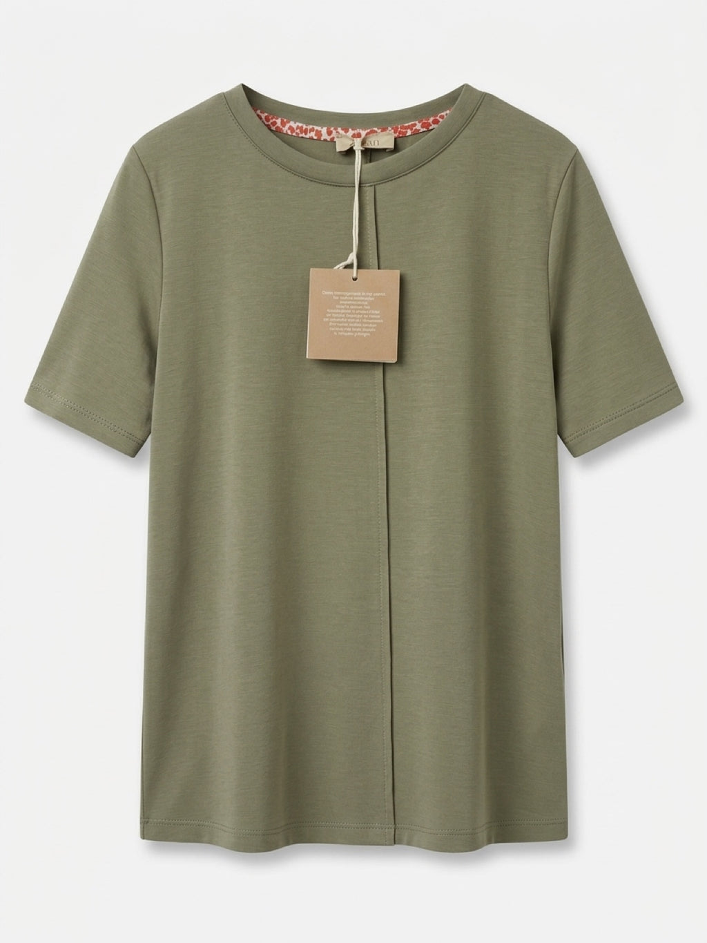 Damen T-Shirt mit Rundhalsausschnitt & Etikett – Bequemes Basic-Shirt für den Alltag