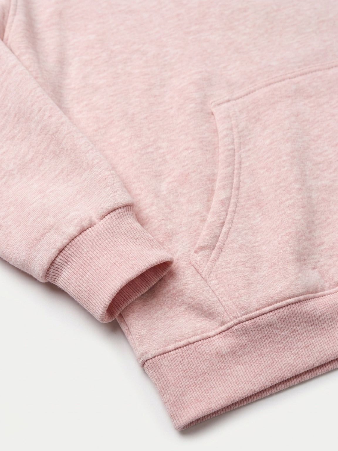 Damen Reißverschluss-Hoodie Hellblau meliert